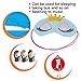 Adecco LLC Cute Sleeping Beauty Cartoon Eye Mask & Blindfold for Kid's Sweet Dreams(light blue)