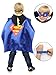 Ecparty Superheros Cape and Mask Matching Slap Bracelet for Kids Costume and Dress up (Multicolored)