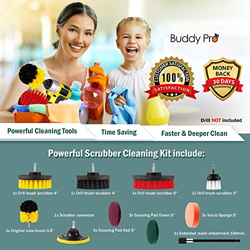 6 Attachment+Scrubber+Cleaning+Buddy+Pro