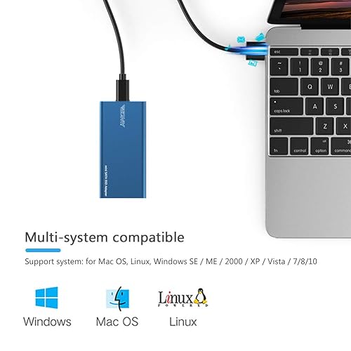 DGZOMYTEK mSATA to USB Gen2 10GBPS SSD Enclosure Adapter Case