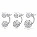 DIB Fashion Jewelry 925 Sterling Silver Double Rhinestone Balls Stud Earring for Lover 12mm