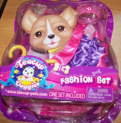 Teacup Doggies Fashion Set (Styles & Colors May Vary) by Toy Deck