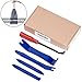 DEDC Auto Trim Removal Tool Kit Steel Fastener Remover Set Car Audio Radio Dash Dashboard Door Panel Trim Remover Repair Installer Open Pry Tool (Set of 5)