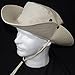 Wide Brim Packable Booney Sun Hat |Lightweight Cotton |Fishing Gardening Hiking Tan