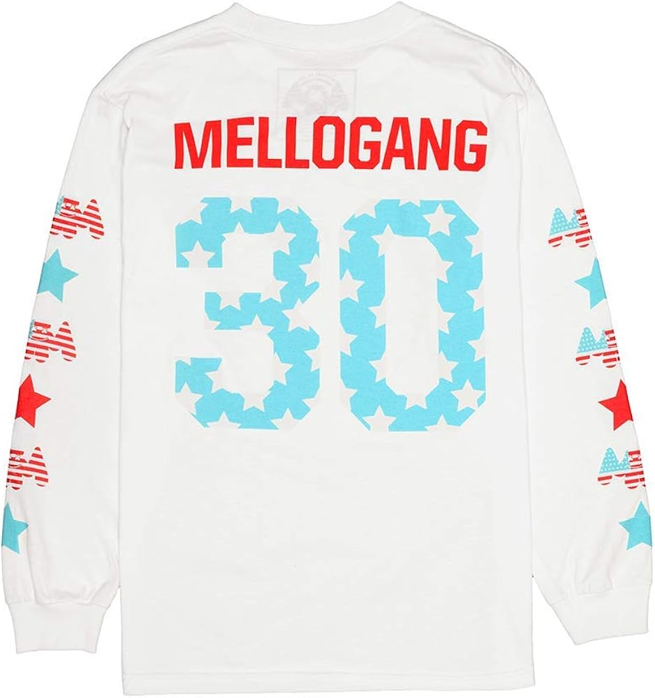 Marshmello Merchandise - Camisa de mellogang 30 L/S para Hombre, Estilo Unisex - Blanco - XX-Large: Amazon.es: Ropa y accesorios