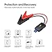 Suaoki Jumper Cables Intelligent Alligator Clamps EC5 Connector 16 inch with Multiple Protection for 12V Car Jump Starter Battery Pack