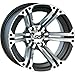 ITP SS ALLOY SS212 Black Wheel with Machined Finish (12x7