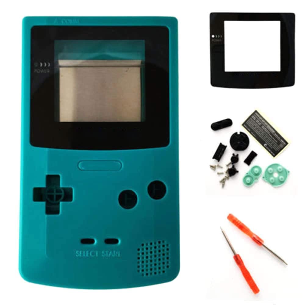 Perfect Part Replacement Full Housing Shell Case Cover For Gameboy Color GBC - Teal