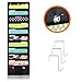 Hanging Wall File Organizer | Cascading Heavy-Duty Folder Holder with Divider, for Office, Home or School Wall– Each has: 10 Deep Pockets, 2 Small Pockets for Accessories & 3 Over The Door Hooks
