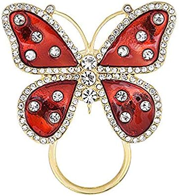TUSHUO Elegant Pretty Travelling Animal Holiday Regular Eyeglasses Sunglasses Reading Glasses Holder Magnetic Brooch or Chic ID Badge Retractable Badge Holder for Work Pin Beautiful