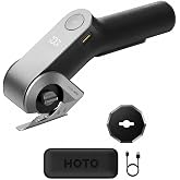 HOTO EdgeFlow Electric Cardboard Cutter, Smart Cordless Electric Scissors | LED Display, Self-Sharpening Titanium Blade, Tool-Free Blade Swap &amp; Boost Mode, Ideal for Cardboard,Carpet, Leather