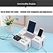 Cable Management Box Cord Organizer Storage Box(8x4.2x4inches) for Covering and Hiding, Cables, Cords, USB Hubs - White