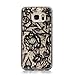Galaxy S7 case,Maxace Scratch Resistant Ultra Slim Thin Flexible Soft TPU Bumper Rubber Protective Case Cover for Samsung Galaxy S7(Floral Black) (Wireless Phone Accessory)