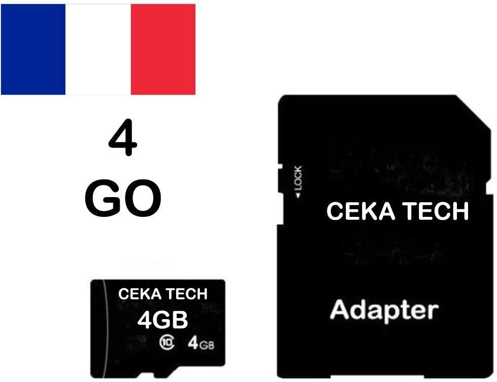 Memory card compatible with Lava Iris 870, CEKA TECH® Micro-SD 4GB class 10 with SD adapter
