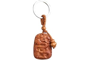Betterdecor Feng shui Chinese Zodiac Horoscope Birth Animal Key Ring Key Chain for success and wealth luck