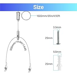 HAMRVL 4 Set Aquarium Light Suspension Cables Kit