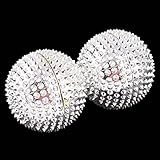 Pair Magnetic Hand Palm Acupuncture Ball Needle Massage Handball