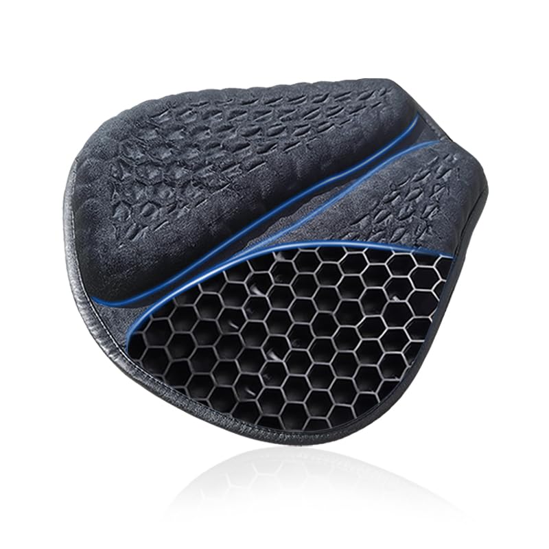 Photo 1 of Feiteplus Gel Breathable Honeycomb Seat Cushion Velvet Cover 3D Honeycomb Structure Tailbone Pain Relief Egg Seat Cushion Winter Seat Cushions for Long Rides