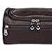 Men Toiletry Bag with Hanging Hook,Classy Waterproof Toiletry Bag,PU Leather Travel Accessories Bag by Sunny Snowy (8020/brown)