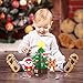 DIY Felt Christmas Tree Set + 32 pcs Detachable Ornaments Xmas Gifts Toys for Christmas Decorations Felties Craft Activities Kits