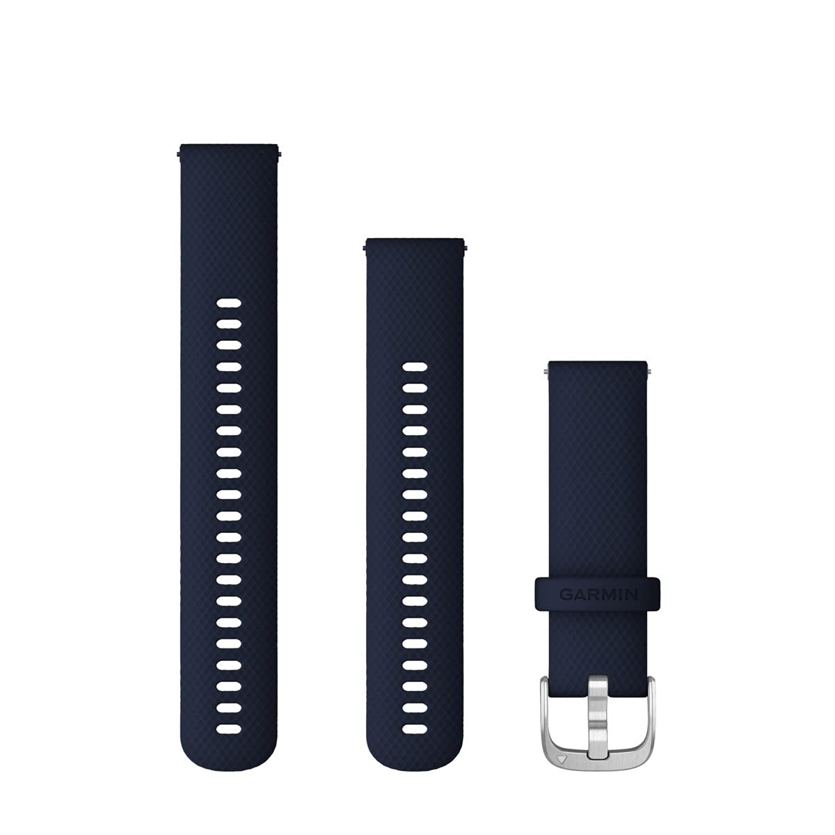 Garmin Quick Release Band (22mm) - Dark Blue with Silver Hardware