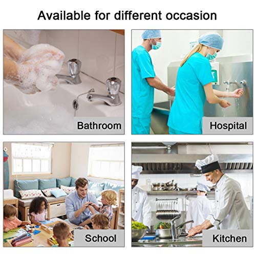 POLARPRA 12 oz Touchless Foaming Dispenser Rechargable Auto Soap Dispenser Stand or Wall Mounted for Toilet/Kitchen/Countertop/Bathroom