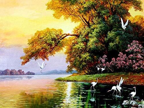 Zmklonh Diamond Drawing 5d Diamond Embroidery Natural Scenery Diamond Painting Bird Cross Embroidered Crystal Mural 85x115cm Green Buy Online At Best Price In Uae Amazon Ae zmklonh diamond drawing 5d diamond