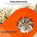TWOBIU Popcorn Machine, Popcorn Maker, Hot Air Popcorn Popper with FDA Approved - Orange