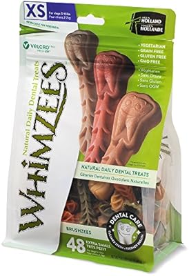 whimzees natural grain free dental dog treats