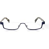eyebobs - Peek Performer | Premium Reading Glasses for Men and Women | Half Rim Frame