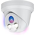 HITOSINO 4K Full Color PoE IP Camera, 8MP Turret Outdoor Camera with Human/Vehicle Detection, 118° Wide Angle, F1.0, 24/7 Color Night Vision, Mic, H.265+, Metal IP67, Hik-connect/iVMS4200