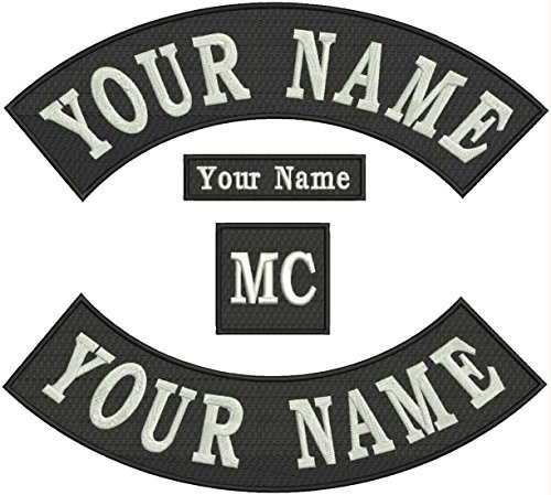 Rocker Patch - Custom Embroidered (Iron Sew) on Tag, Badge 12" Wide