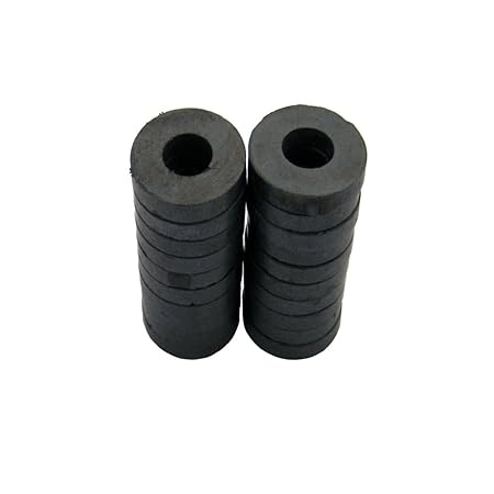 UniQual Hawk Magnets Ring Ferrite (Black, 32 x 18 x 6 mm)