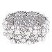 EVER FAITH Women's Austrian Crystal Simulated Pearl Bridal Elestic Stretch Bracelet White Silver-Tone
