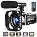 SEREE Camcorder Video Camera,Vlogging Camera for YouTube Camcorder Ultra HD 16X Digital Zoom 3 in Touch Screen with Pause Function