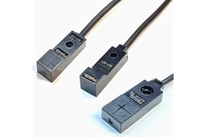 Taidacent DC12-24V NPN PNP 3 Wire Inductive Proximity Limit Switch Metal Detector Proximity Sensor Iron Induction Micro Proximity Switch Sensor (NPN Normally Closed, F2)