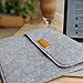 Inateck 13-13.3 Inch Sleeve Case Compatible with MacBook Air/ Retina MacBook Pro/ 12.9 Inch iPad Pro Cover Ultrabook Netbook Carrying Case Protector Bag - Light Gray