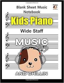 Blank Sheet Music Notebook Kids Piano: 100 Pages 8.5 x 11 blank clef and bass wide staff paper music manuscript notebook is great for music students or teachers. Blank Sheet Music Notebook Kids Piano: 100 Pages 8.5 x 11 blank clef and bass wide staff paper music manuscript notebook is great for music students or teachers.