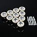 Jocestyle 10PCS Round Pull Handle Glittering Rhinestone Knob for Cupboard Drawer (Gold)