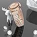 Wearlizer Bling Band Compatible with Galaxy Watch 42mm Band/Samsung Watch Band 42mm for Women,Metal Jewelry Strap Wristband Replacement for Samsung Watch Active/Samsung Gear S2 Classic(Rosegold