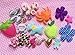 YYCRAFT Craft Mix 60 Assorted Fabric Applique Scrapbooking Ribbon Flowers Bows Embellishment Sewing Craft Wedding Ornament