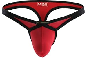 MuscleMate Men's Thong G-String Underwear, Men's Hot Thong G-String T-Back Underwear, Stretch Fit.