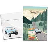 Tree-Free Greetings - Birthday Card - Artful Designs - 1 Card + Matching Envelope - Made in USA - 100% Recycled Paper - 5 x 7 - Year of Adventures (GO65219)