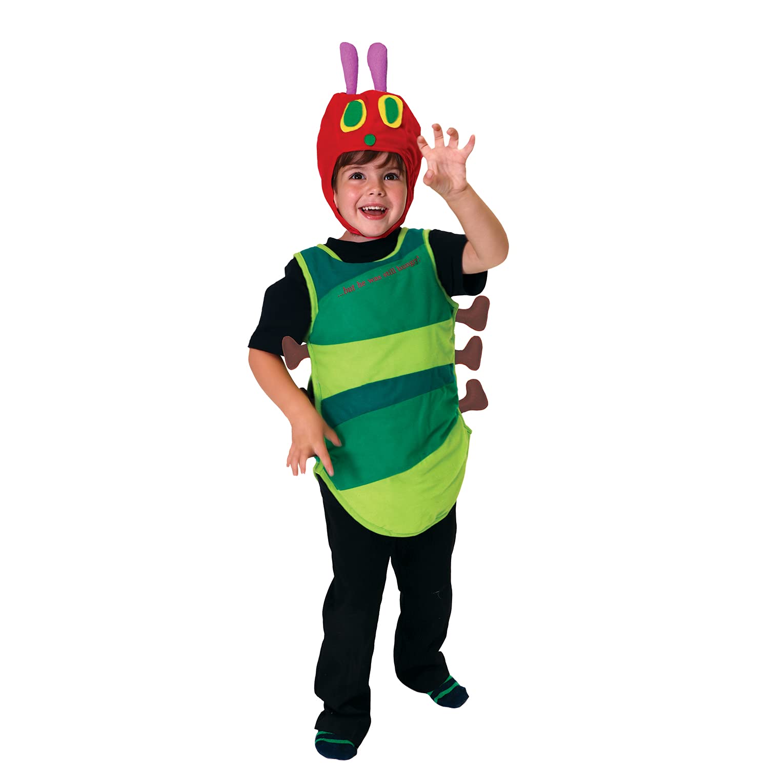amscan 9902971 - Baby Officially Licensed the Very Hungry Caterpillar Tabard & Hat World Book Day Fancy Dress Costume Age: 18-36m, Green