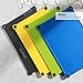 IDDOMUM Plastic Cutting Board (4-Piece Set) for Kitchen, BPA Free, Double-Side Design, Work with Dishwasher, Non-Slip Feet and Non-Spill Edges