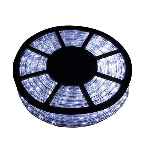 Doitpower 100Ft 1080 LEDs Rope Light Home in/Outdoor Christmas Decorative Party Lighting Cool White