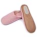 RelaxedFoot Slippers | Organic Cotton & Memory Foam | 1 Pair with Storage Bag (Medium, Red)