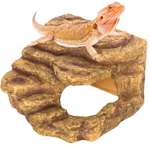 Reptile Hideout Cave Climbing Ramp Basking Platform