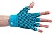 ProsourceFit Grippy Yoga Gloves, Yoga Hand Grips with Firm Fingerless Design, One Size Fits All Yoga Gloves with Grips for Women and Men, Aqua