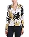 Nine West Women's Printed Twill 1 Button Jacket